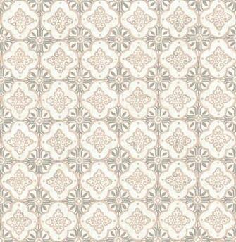 Geo Pink Quatrefoil Wallpaper Swatch Mediterranean