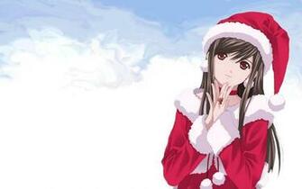 Cute Anime Girl Christmas Wallpaper HD