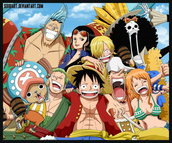 One Piece Straw Hat Pirates By Sergiart
