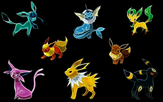 Pokemon Eevee Wallpaper Black Background