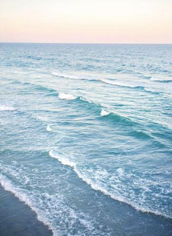 Beach Print Calming Wall Art Ocean Sunset