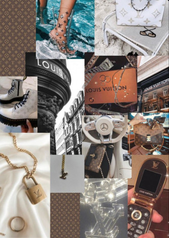 Louis Vuitton Aesthetic Collage Bag