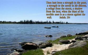 Scenic Wallpaper With Bible Verses