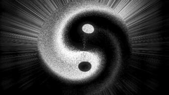 Yin Yang Vortex Wallpaper HD