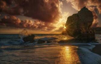 Photos Portugal Sun Crag Nature Waves Sunrises And Sunsets