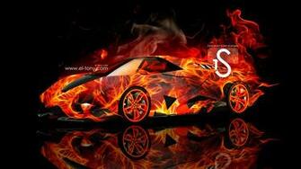 Egoista Fire Car HD Wallpaper El Tony