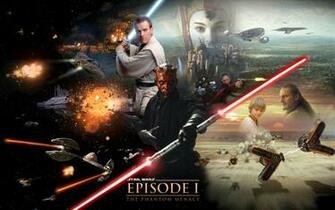 Star Wars Wallpaper Episode The Phantom Menace Darth Maul Obi