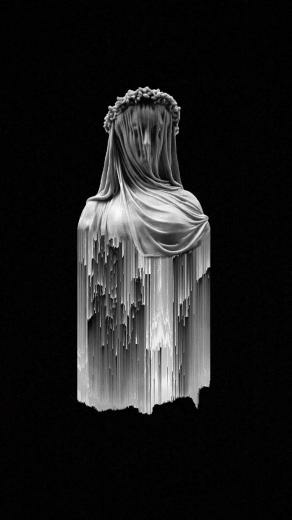 Hypebeast Wallpaper Nixxboi In Glitch Art Sculpture
