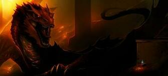Wallpaper Smaug Lord Of The Rings
