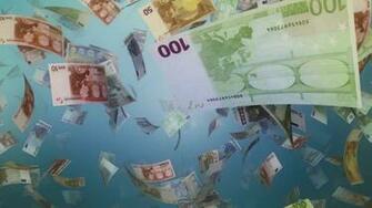 Falling Euro Background Stock Motion Graphics Array