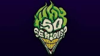 The Joker Graffiti Faces Villain Typographic Portrait Wallpaper