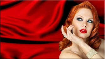 Red Satin Redhead Computer Wallpaper Desktop Background