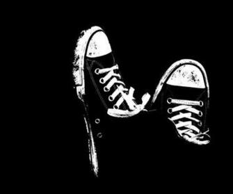 Chuck Taylors Black HD Wallpaper And White