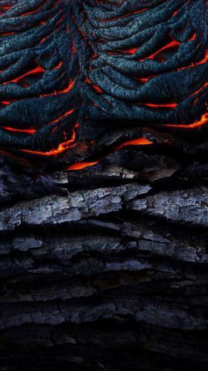 Fiery Stone And Wood Fire Phone Wallpaper For Tech