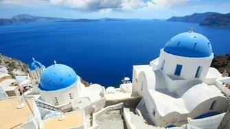Santorini Beautiful Wallpaper World Landscape