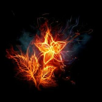 Fiery Flowers Wallpaper Sony Tablet S
