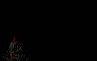 Comic Book Hellboy Wall1 Entertainment Other HD Desktop Wallpaper