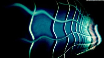 Blue Light Water Wave Effect Music Desktop HD Wallpaper