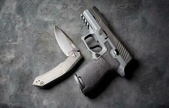 Wallpaper Gun Weapons Background Knife P320 Image For Desktop