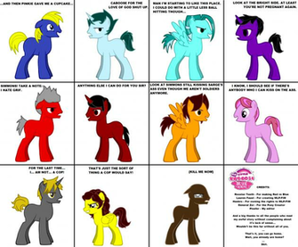 Ponified Rvb Cast By Darkwingxjonathan