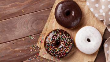 Laptop Donut Wallpaper Top Background