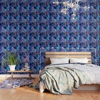 Waikiki Tropic Blue Wallpaper By Schatzibrown Society6