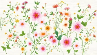 Farmhouse Flower Wallpaper