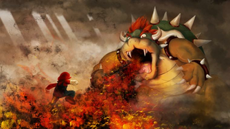 Mario Vs Bowser By Solmatter
