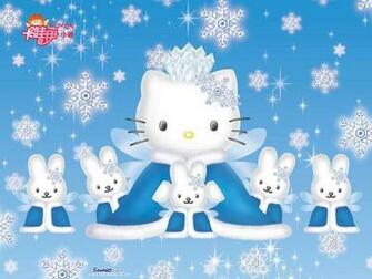 Hello Kitty Christmas Background HD Wallpaper In Cartoons