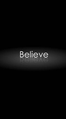 Believe iPhone Wallpaper