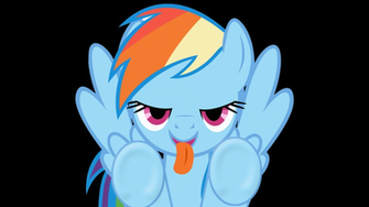 Lol Rainbow Dash Screen Lick Transparent Aluminum Wallpaper
