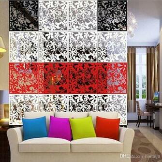 Flower Wallpaper Wall Sticker Hanging Screen Curtain Room