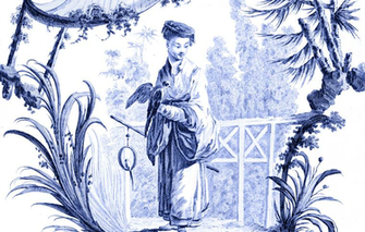 Chinoiserie J B Pillement Mural Ii Majesty Maps And