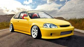 Jdm Modification Wallpaper Honda Eg6 Yellow