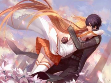 Anime Hug Wallpaper On