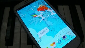 Rainbow Dash Brakes Samsung Galaxy Siii Screen By Toyotajzx90 On