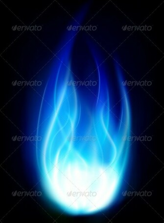 Blue Burning Fire Flame Background Graphicriver