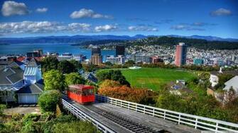 New Zealand Houses Wellington From Above 4k HD Desktop