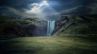 Skogafoss Waterfall Iceland UHD 4k Wallpaper