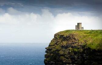 Wallpaper Sea Rock Tower Ireland Galway Bay O