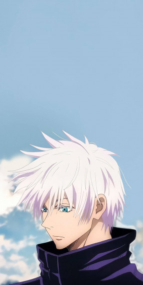 Simple Gojo Jujutsu Kaisen iPhone Wallpaper