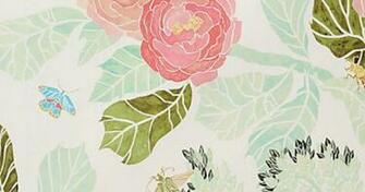 Watercolor Flora Wallpaper Peonies And Anthropologie