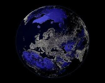Earth From Space At Night Wallpaper HD Background