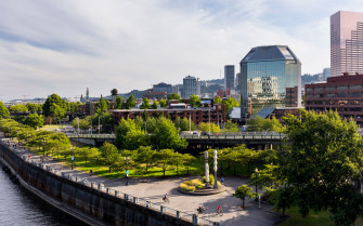 Wallpaper 4k Portland Summer Waterfront Park Usa