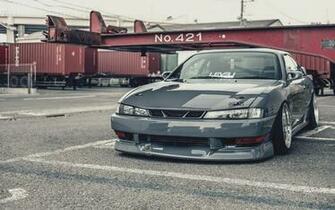 Nissan Silvia S14 Parkowanie HD Tapeta