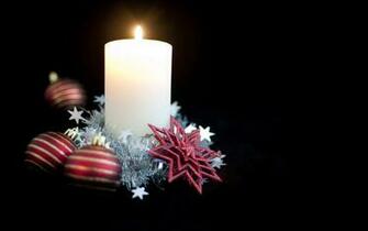 Wallpaper Candle Christmas Decorated Beautiful Computer