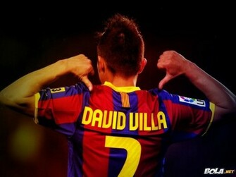 David Villa Fc Barcelona Wallpaper Fan Art