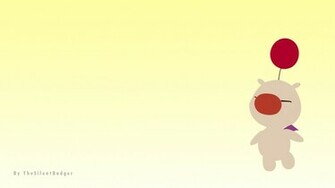 Moogle Wallpaper X Minimalist By Thesilentbadger