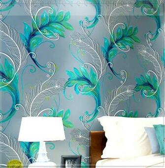 Wallpaper Non Woven Thickening Flock Printing 3d Tv