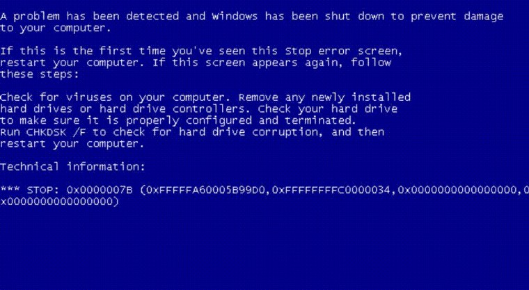 7b Blue Screen Error During Windows Install Tech Support Forum